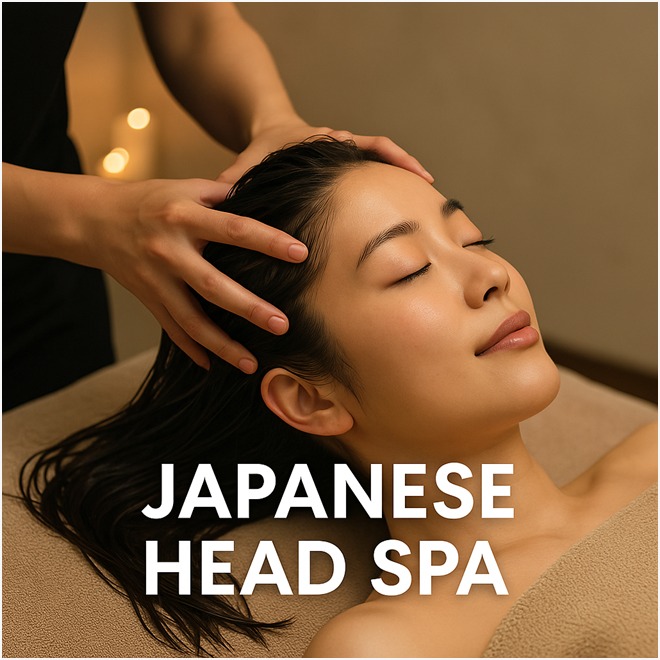 Japanese Head spa in wings wellness spa
