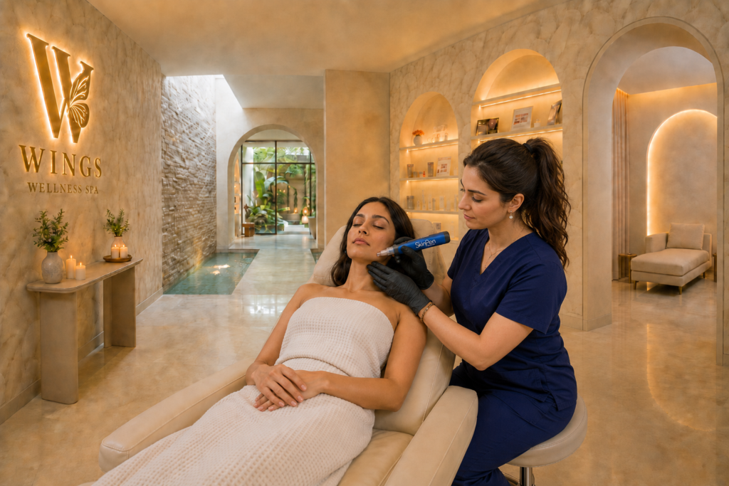 Microneedling Near Me | Skin Rejuvenation Wings Wellness Spa